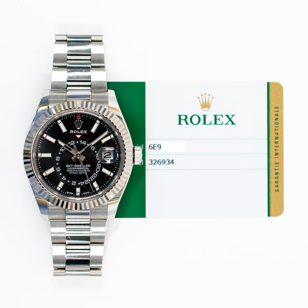 Rolex Sky-Dweller 42mm Steel and White Gold 326934 – Black Dial