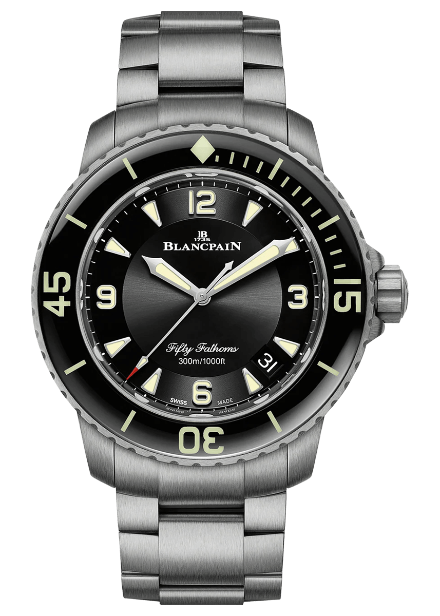 Blancpain Fifty Fathoms Automatique Black Dial Titanium (5015-12B30-98B)