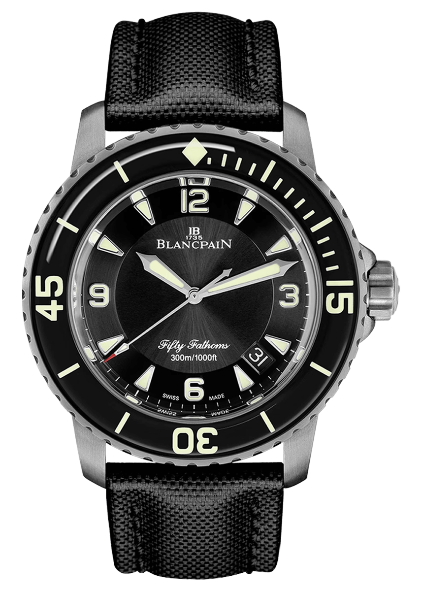 Blancpain Fifty Fathoms Automatique Titanium Black Sail-Canvas (5015-12B30-B52B)
