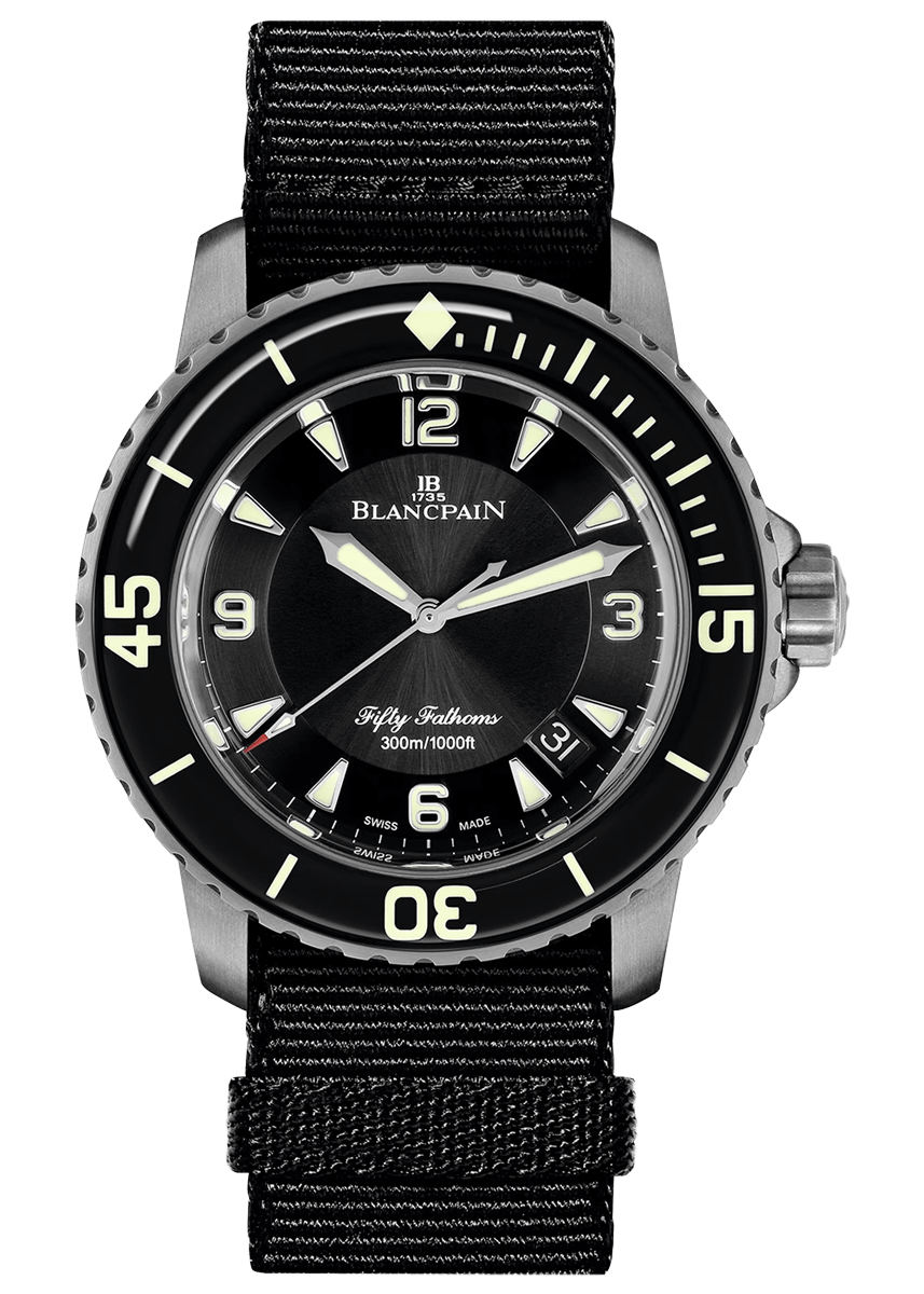 Blancpain Fifty Fathoms Automatique Titanium Black NATO (5015-12B30-NABA)