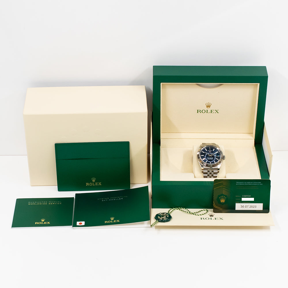 Rolex Sky-Dweller 42mm Steel and White Gold 336934 – Blue Dial