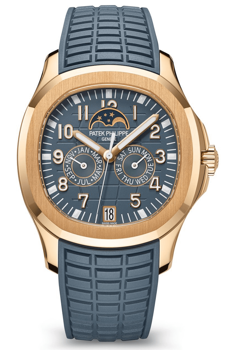 Patek Philippe Aquanaut Luce Annual Calendar Blue-Grey Rose Gold Ladies Watch (5261R-001)