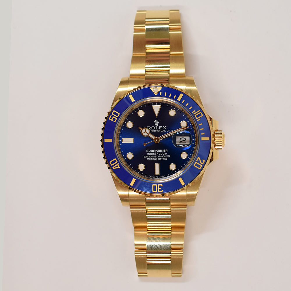 Rolex Submariner Date 41mm Yellow Gold Blue Bezel 126618LB – Blue Dial