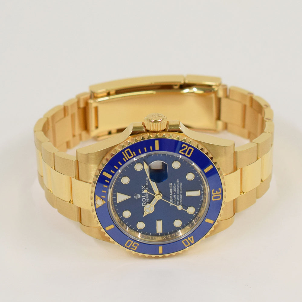 Rolex Submariner Date 41mm Yellow Gold Blue Bezel 126618LB – Blue Dial