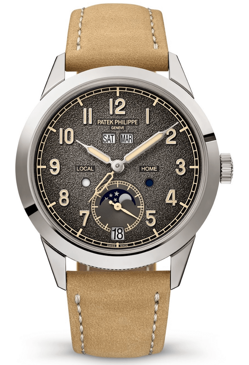 Patek Philippe Complications Annual Calendar Travel Time Anthracite White Gold Men’s Watch (5326G-001)