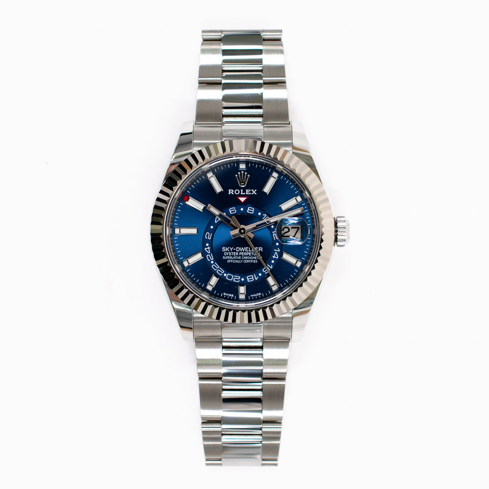 Rolex Sky-Dweller 42mm Steel and White Gold 326934 – Blue Dial