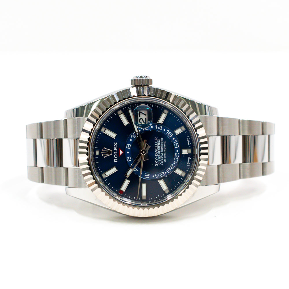 Rolex Sky-Dweller 42mm Steel and White Gold 326934 – Blue Dial