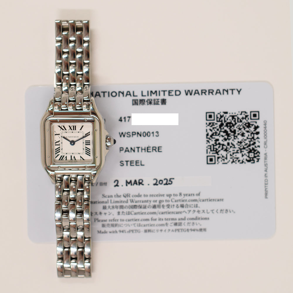 Cartier Panthère de Cartier Small 30mm x 22mm WSPN0013 – Silver Roman Dial