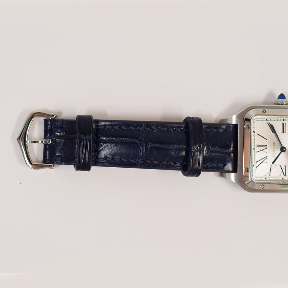 Cartier Santos-Dumont Large 43.5mm x 31.4mm WSSA0022 – Silver Roman Dial