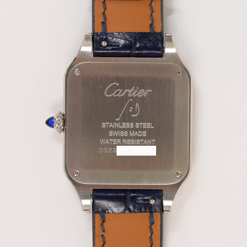 Cartier Santos-Dumont Large 43.5mm x 31.4mm WSSA0022 – Silver Roman Dial
