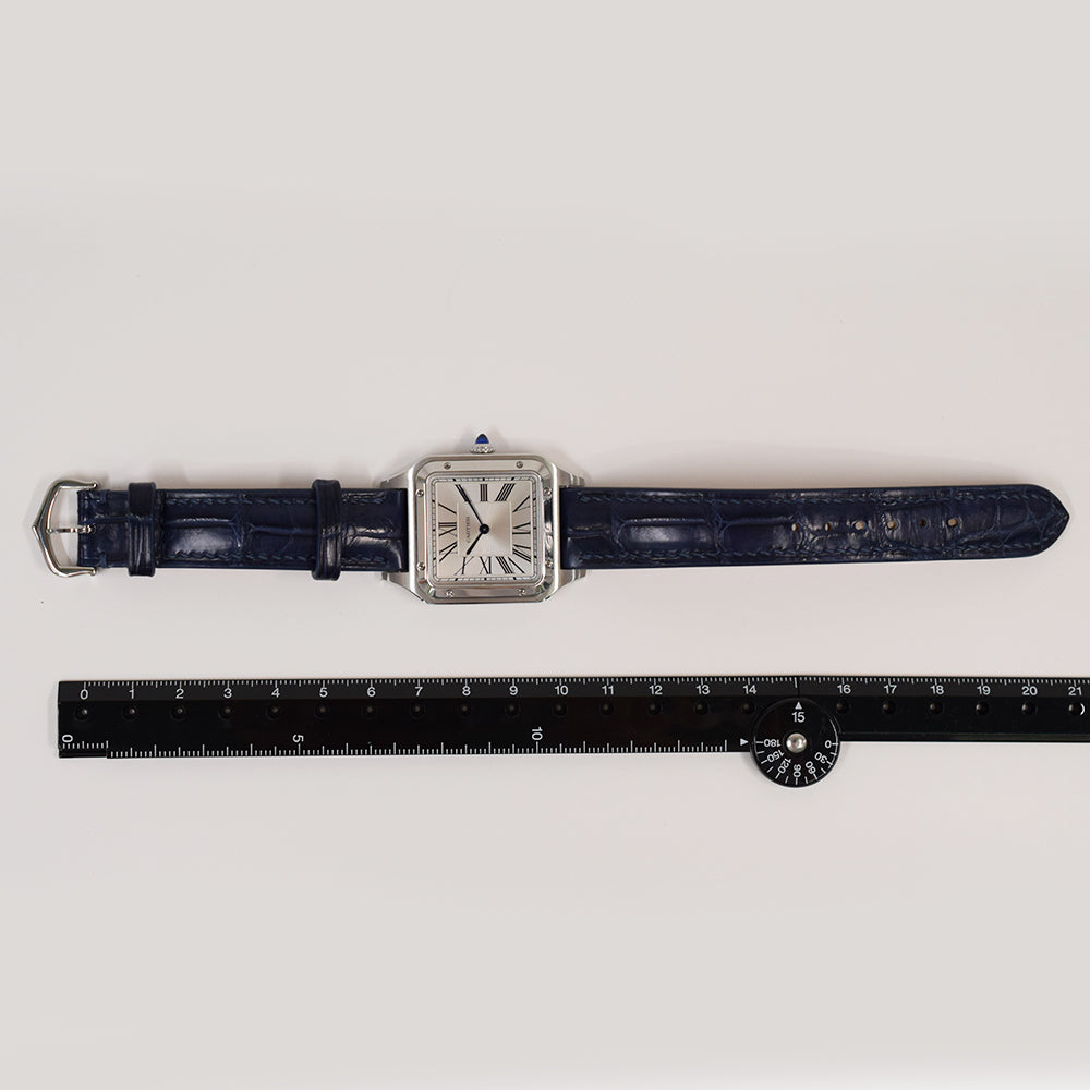 Cartier Santos-Dumont Large 43.5mm x 31.4mm WSSA0022 – Silver Roman Dial