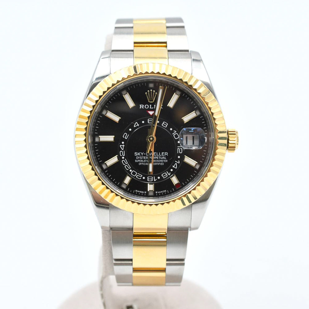 Rolex Sky-Dweller 42mm Steel and Yellow Gold 336933 – Black Dial
