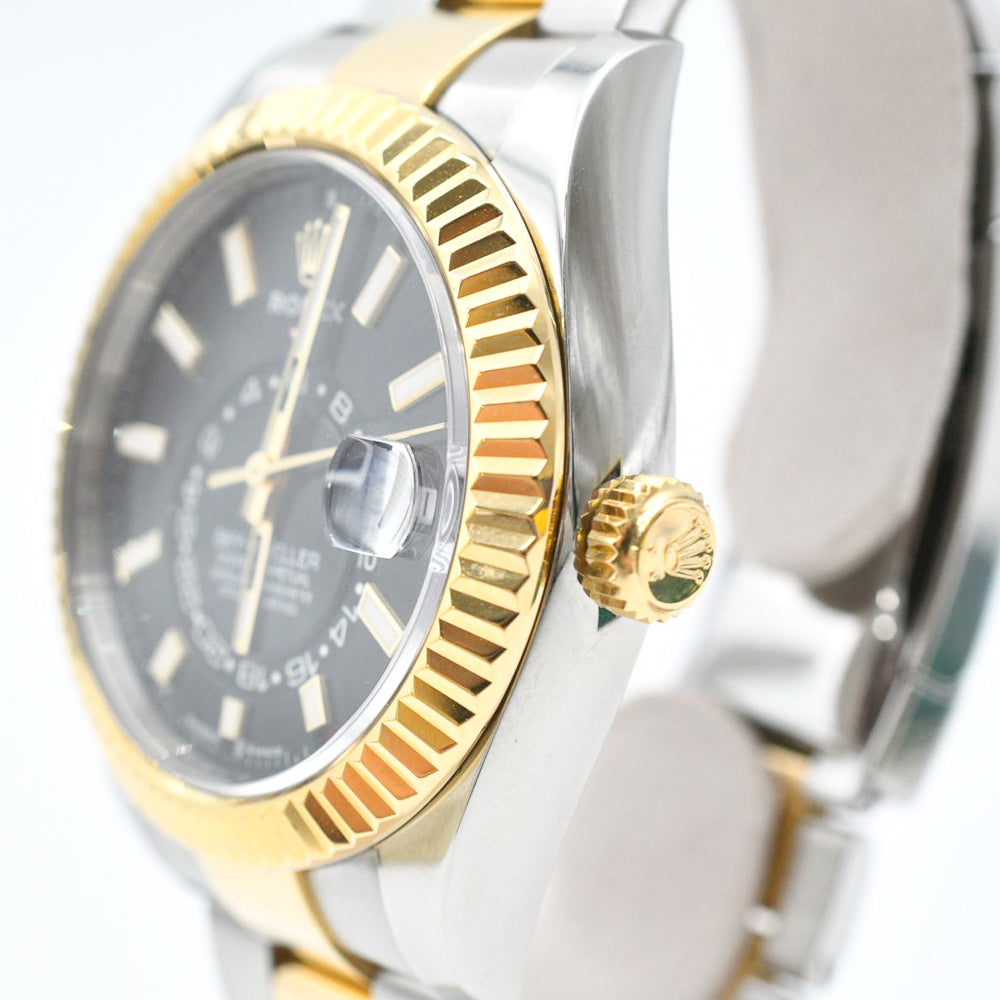 Rolex Sky-Dweller 42mm Steel and Yellow Gold 336933 – Black Dial
