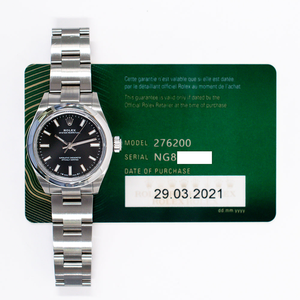 Rolex Oyster Perpetual 28mm 276200 – Black Dial