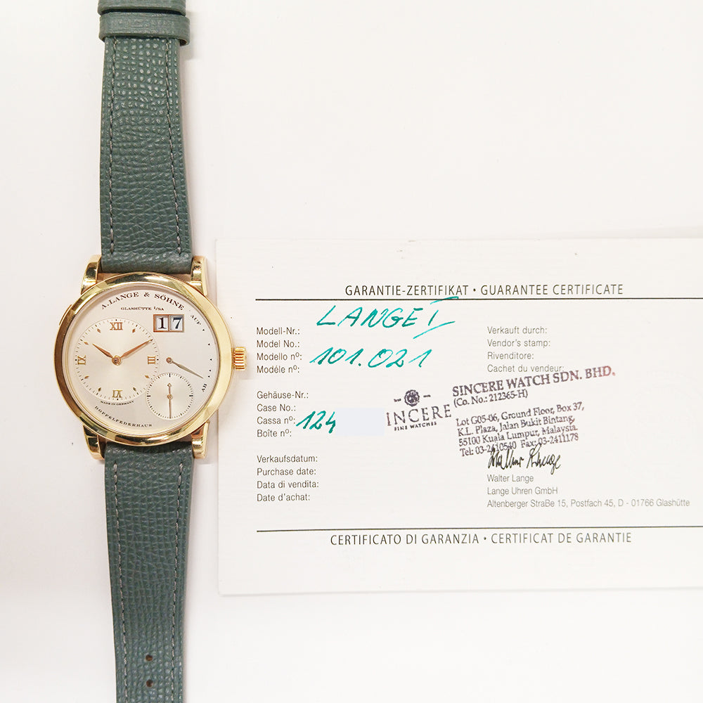 A. Lange & Söhne Lange 1 38.5mm 101.021 – Silver Dial