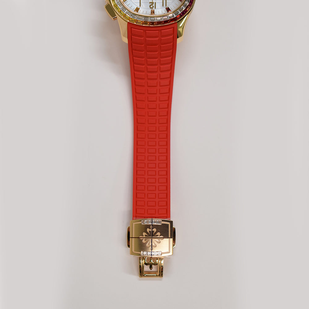 Patek Philippe Aquanaut Luce Rainbow Chronograph 39.9mm 7968/300R-001 – MOP Rainbow Diamond Dial