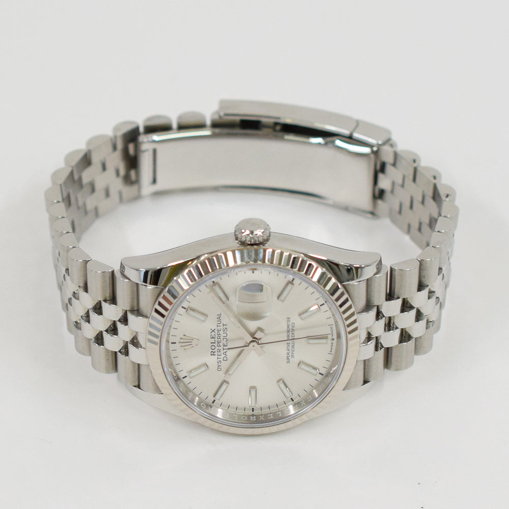 Rolex Datejust 36mm Steel and White Gold 126234 – Silver Dial