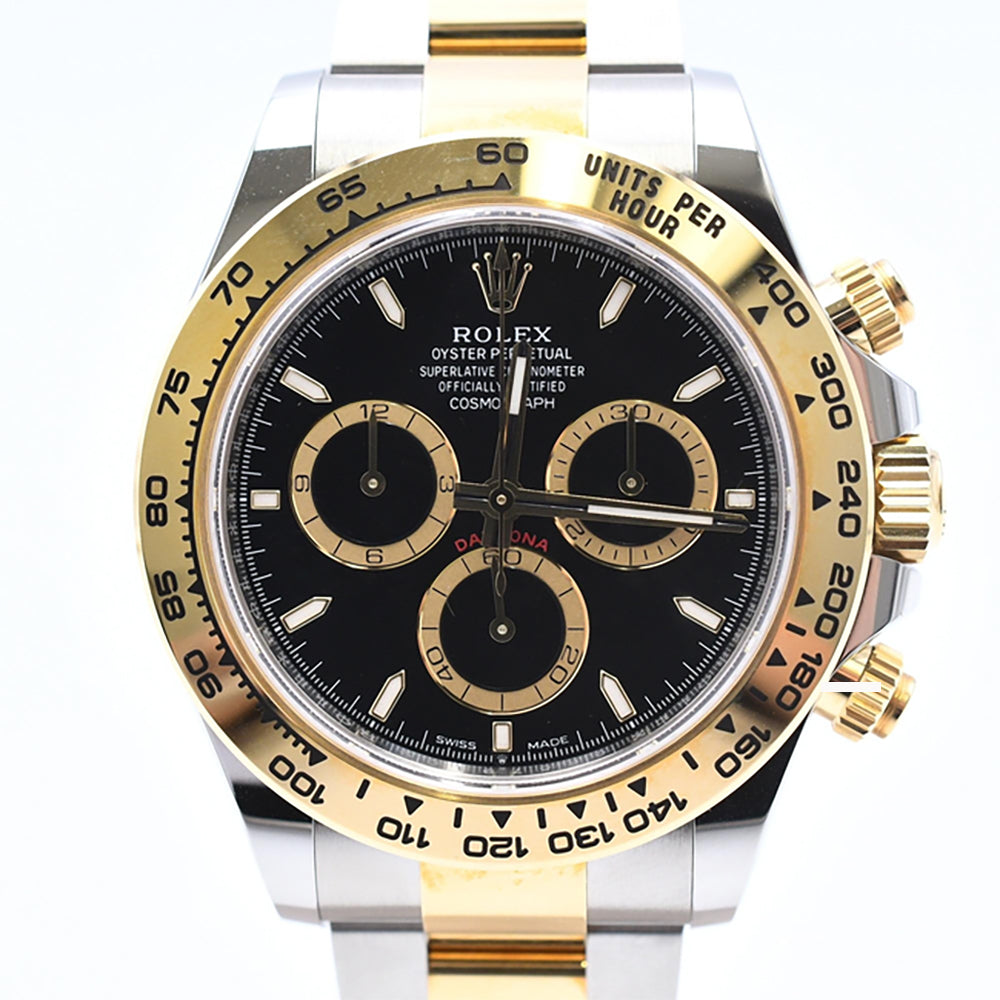 Rolex Cosmograph Daytona 40mm Steel and Yellow Gold 126503 – Black Dial