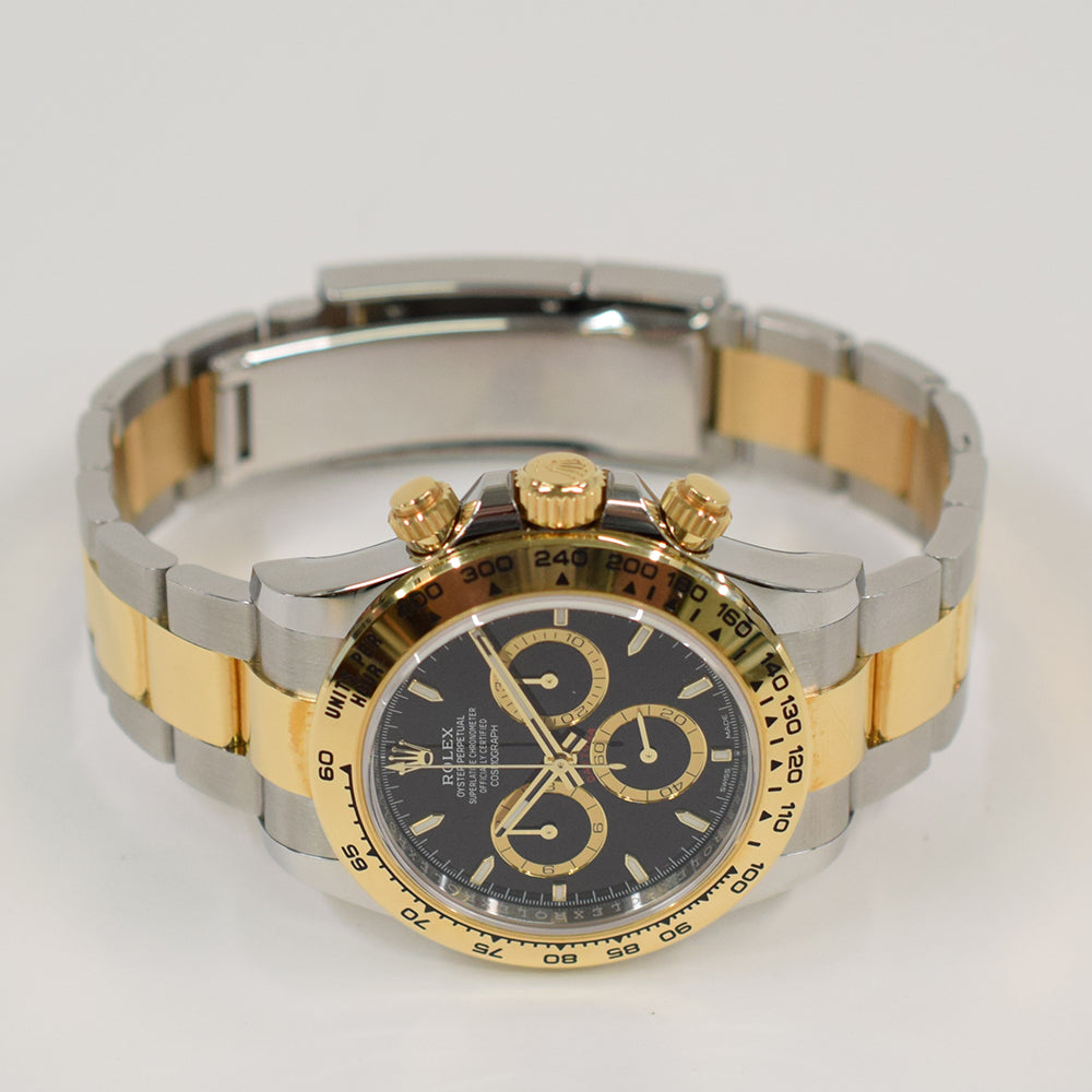 Rolex Cosmograph Daytona 40mm Steel and Yellow Gold 126503 – Black Dial