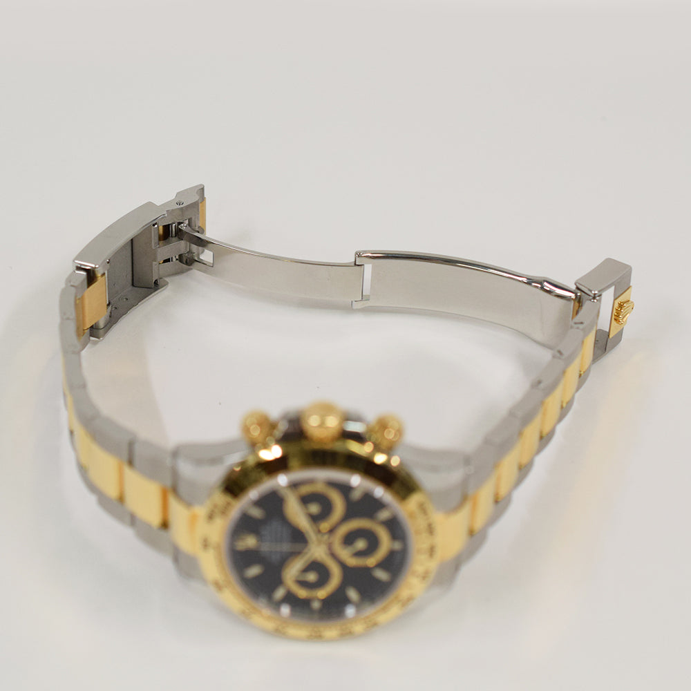 Rolex Cosmograph Daytona 40mm Steel and Yellow Gold 126503 – Black Dial