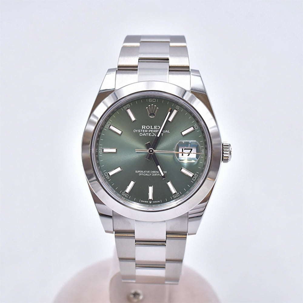 Rolex Datejust 41mm Steel 126300 – Green Dial