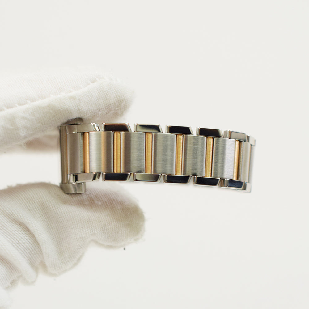 Cartier Tank Française Small Diamond Dial Steel WE110004 – Silver Diamond Dial