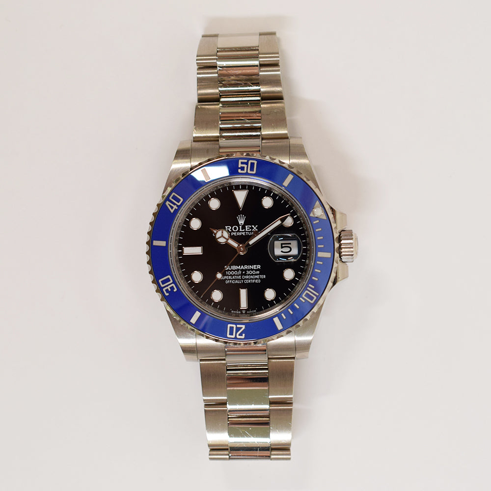 Rolex Submariner Date 41mm White Gold Blue Bezel 126619LB – Black Dial