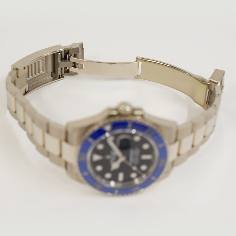 Rolex Submariner Date 41mm White Gold Blue Bezel 126619LB – Black Dial
