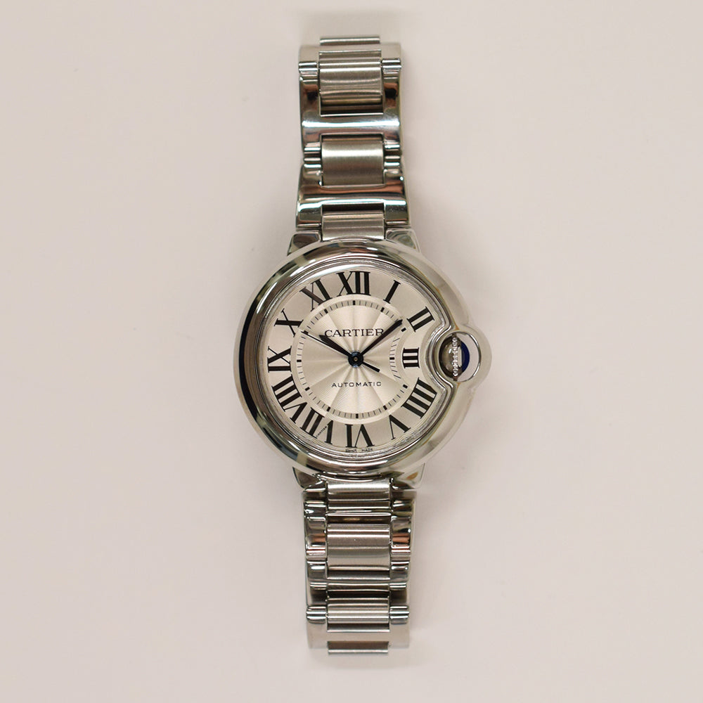 Cartier Ballon Bleu 33mm Steel W6920071 – Silver Roman Dial