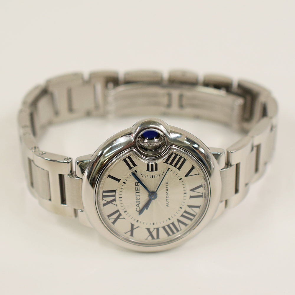 Cartier Ballon Bleu 33mm Steel W6920071 – Silver Roman Dial