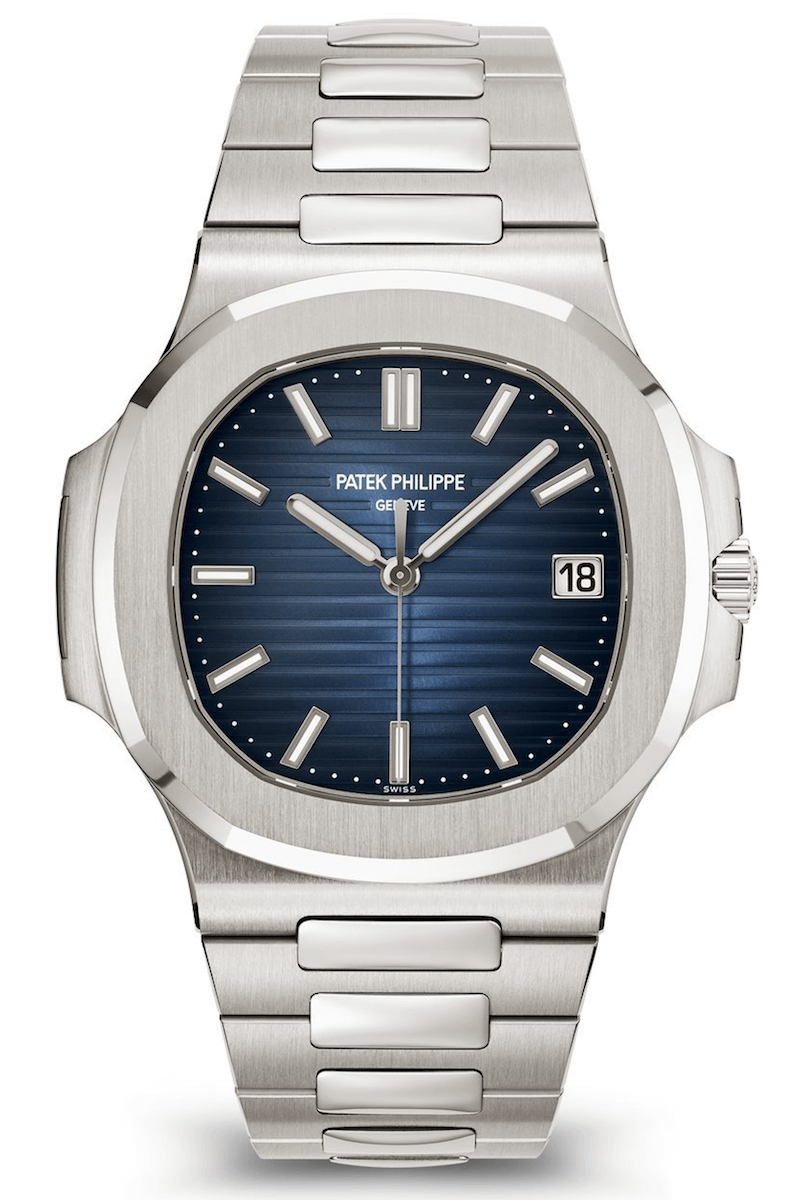 Patek Philippe Nautilus 41mm White Gold Blue Sunburst Men’s Watch (5811/1G-001)