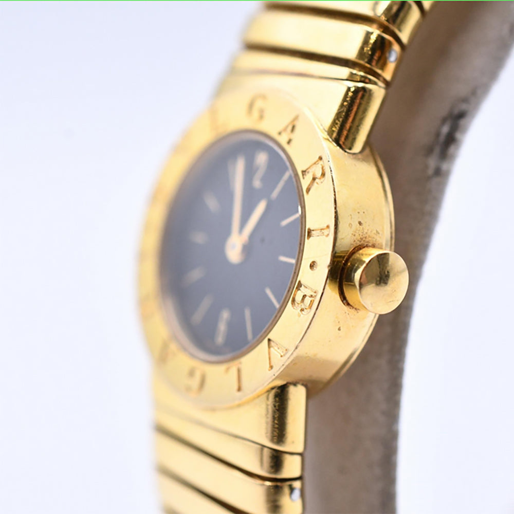 Bvlgari Bvlgari Tubogas 19mm Yellow Gold BB192T – Black Dial