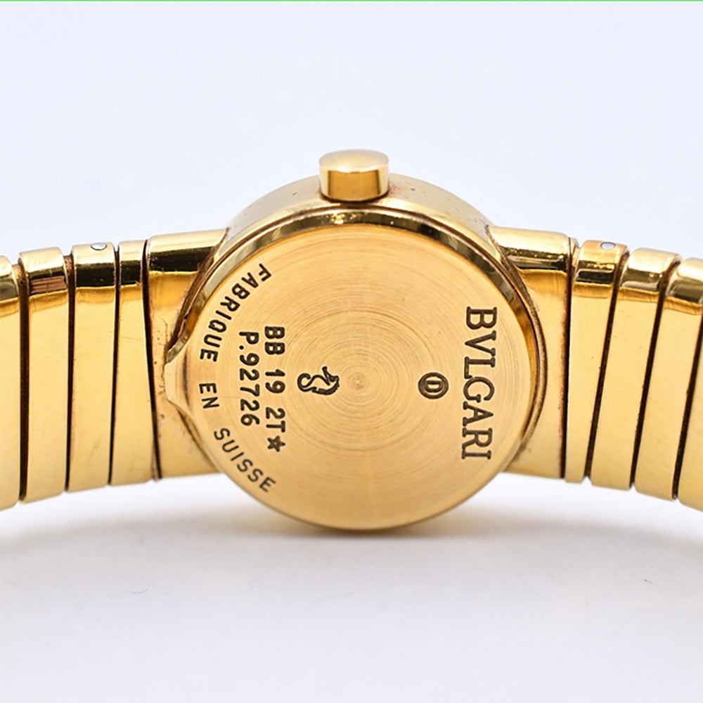 Bvlgari Bvlgari Tubogas 19mm Yellow Gold BB192T – Black Dial