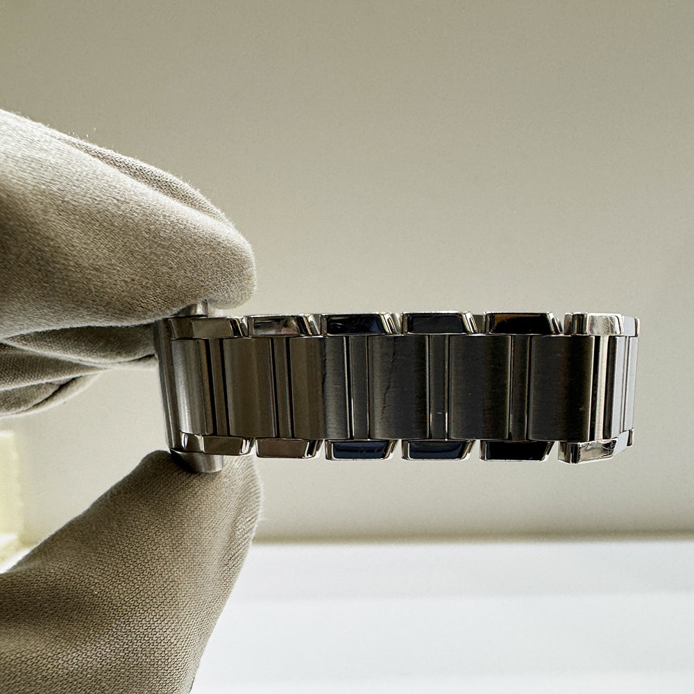 Cartier Tank Française Small Diamond Dial Steel WE110006 – Silver Diamond Dial
