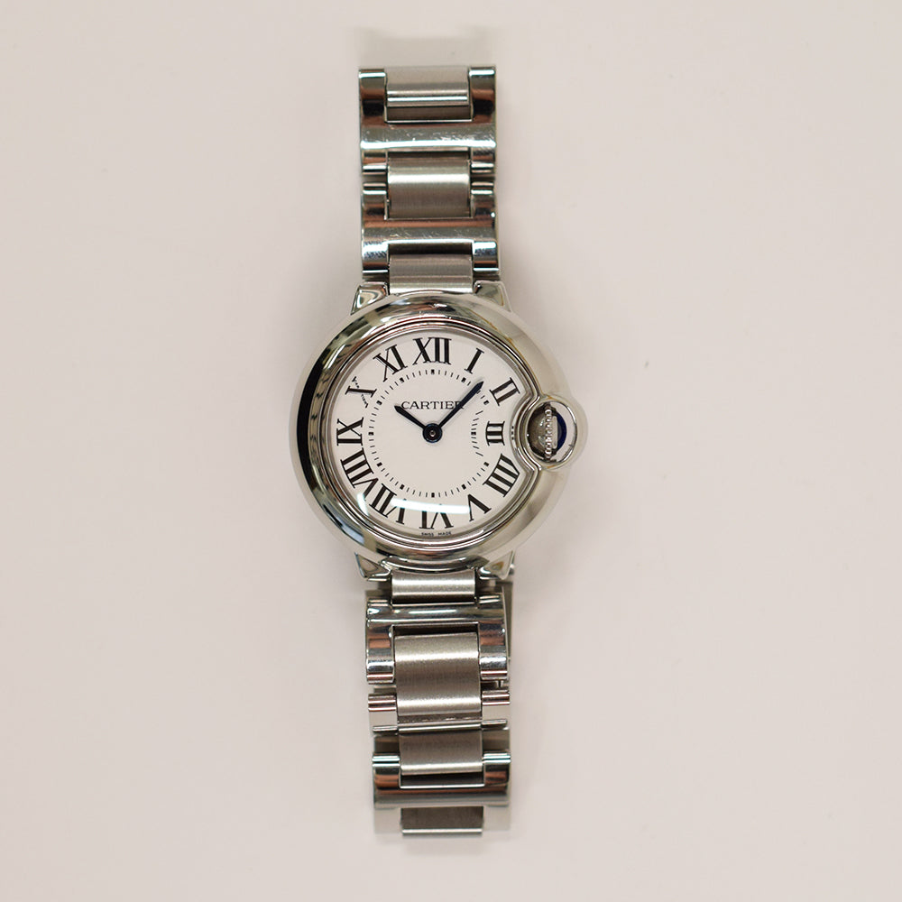 Cartier Ballon Bleu de Cartier 28mm Steel W69010Z4 – White Roman Dial