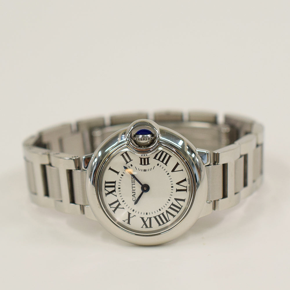 Cartier Ballon Bleu de Cartier 28mm Steel W69010Z4 – White Roman Dial