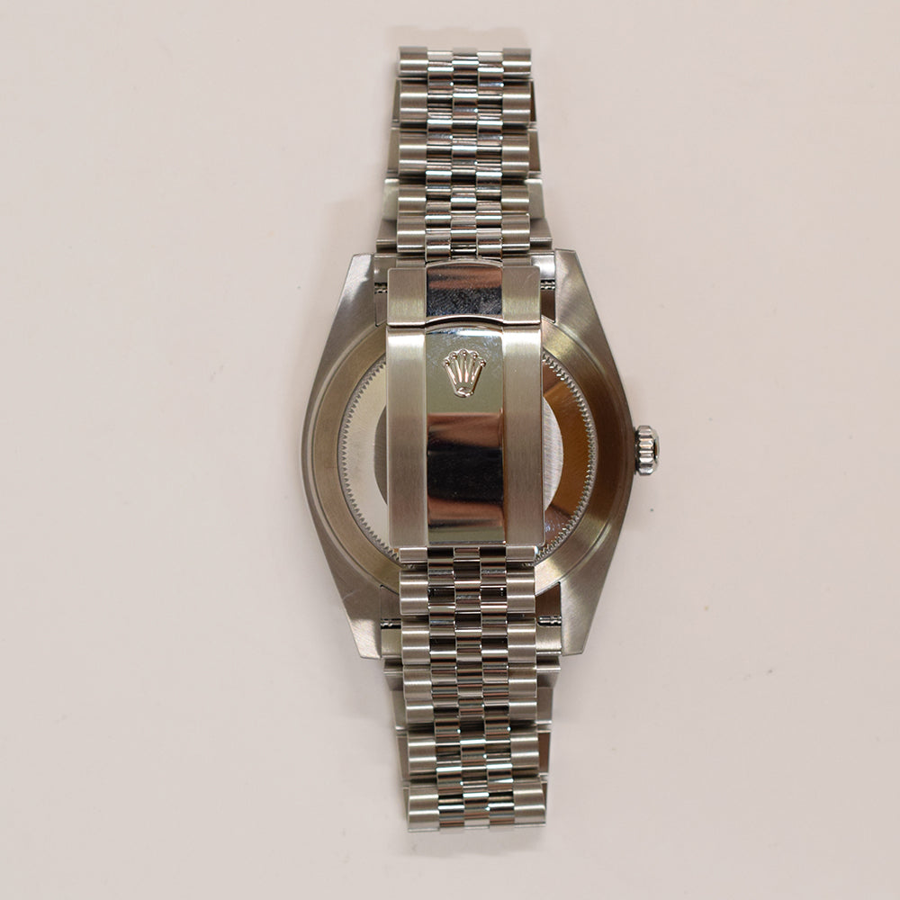 Rolex Datejust 41mm Steel and White Gold Fluted Bezel 126334 – Silver Dial