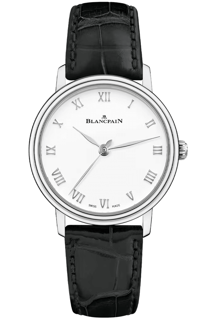 Blancpain Villeret Ultraplate 29mm Steel Black Alligator (6104-1127-55A)