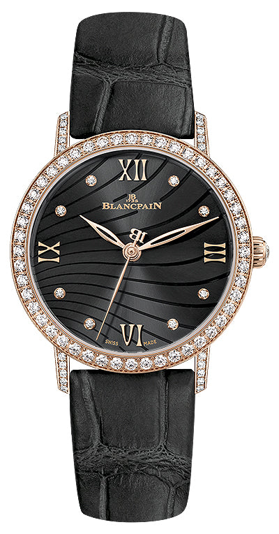 Blancpain Villeret Ultraplate Diamond Red Gold Black Alligator (6104-2930-55A)