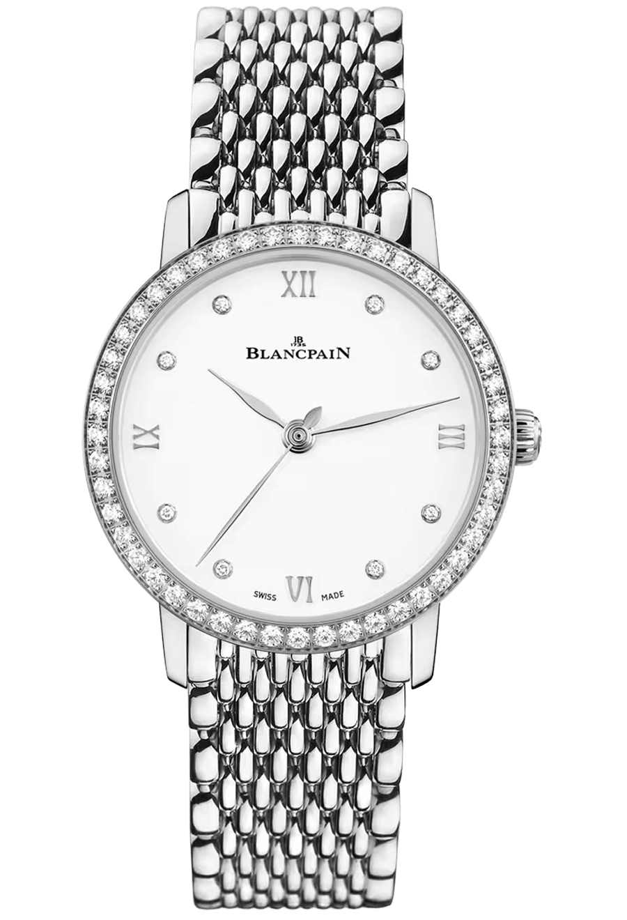 Blancpain Villeret Ultraplate Diamond Mille Mailles Steel (6104-4628-MMB)