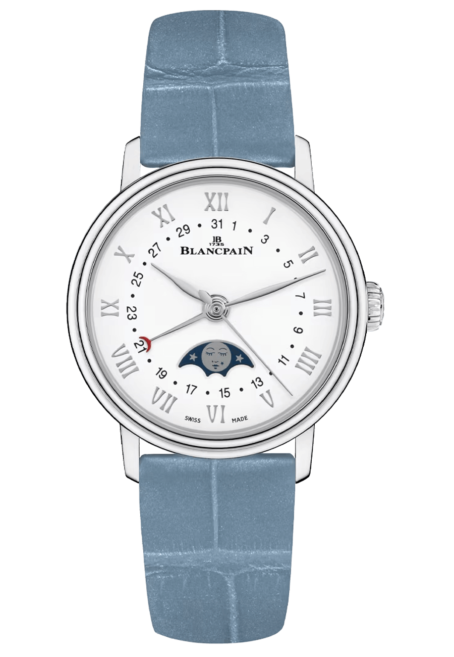 Blancpain Villeret Quantieme Phases de Lune Steel Leather (6106-1127-95A)