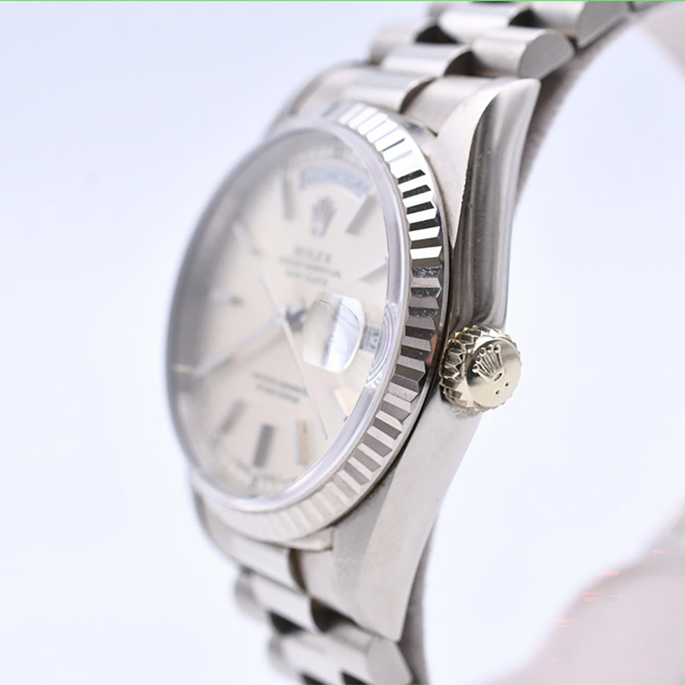 Rolex Day-Date 36mm White Gold 18239 – Silver Dial