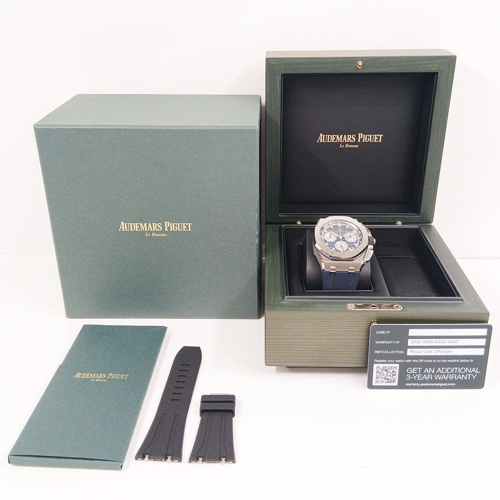 Audemars Piguet Royal Oak Offshore Chronograph 43mm Titanium 26420TI.OO.A027CA.01 – Blue Dial