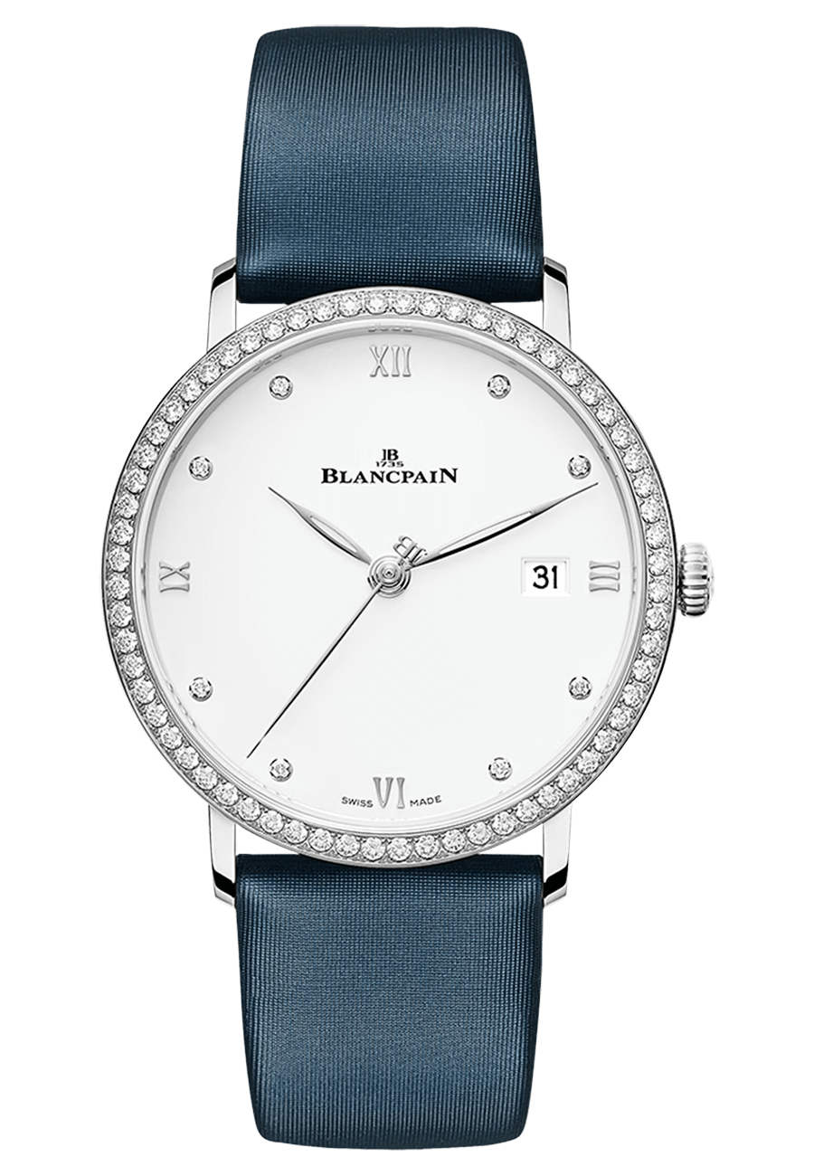 Blancpain Villeret Ultraplate Date Ultra-Slim Steel Diamond Satin (6224-4628-95A)