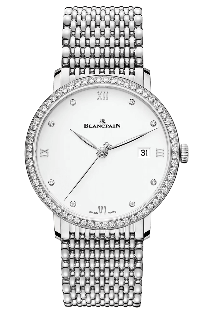 Blancpain Villeret Ultraplate Date Steel Diamond Ultra-Slim (6224-4628-MMB)