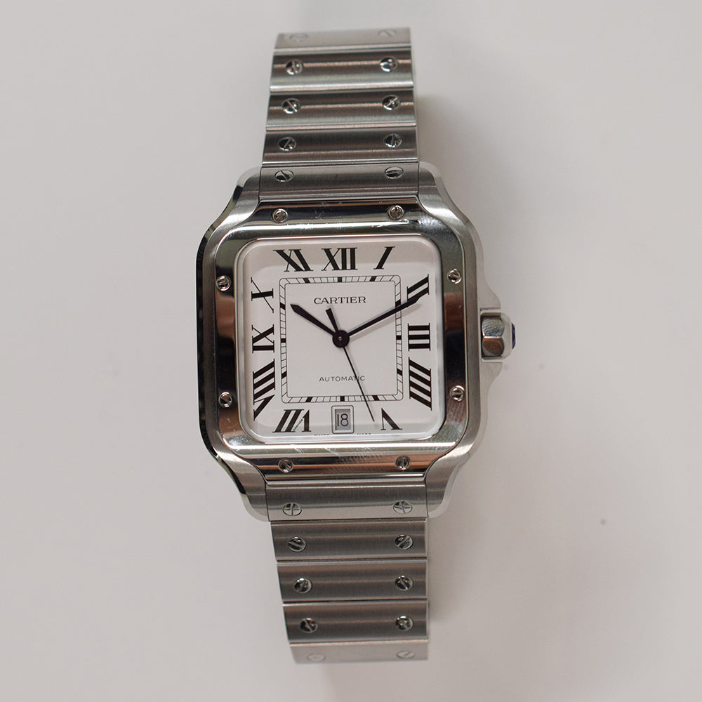 Cartier Santos de Cartier Large 47.5mm x 39.8mm WSSA0018 – White Roman Dial