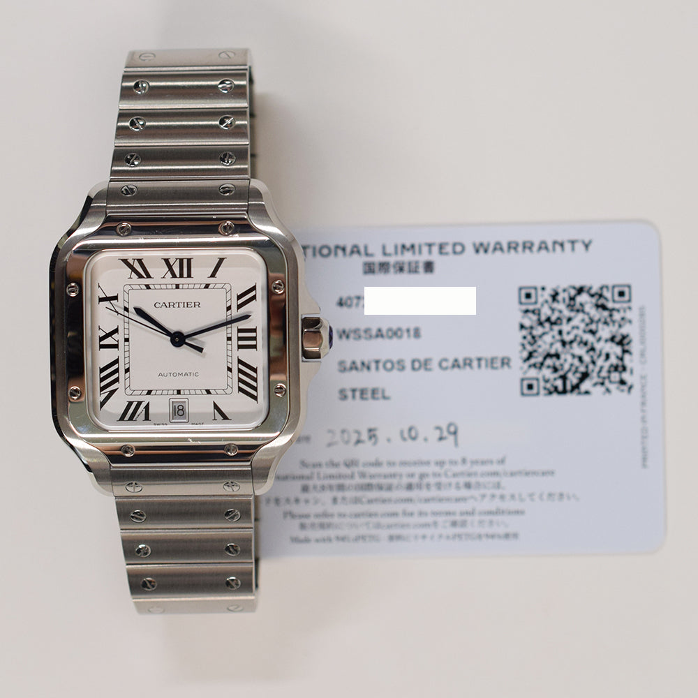 Cartier Santos de Cartier Large 47.5mm x 39.8mm WSSA0018 – White Roman Dial