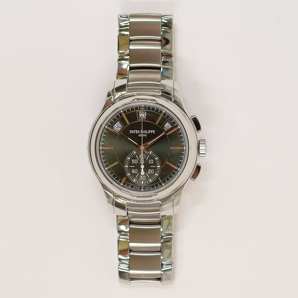 Patek Philippe Annual Calendar Flyback Chronograph 42mm 5905/1A-001 – Green Dial