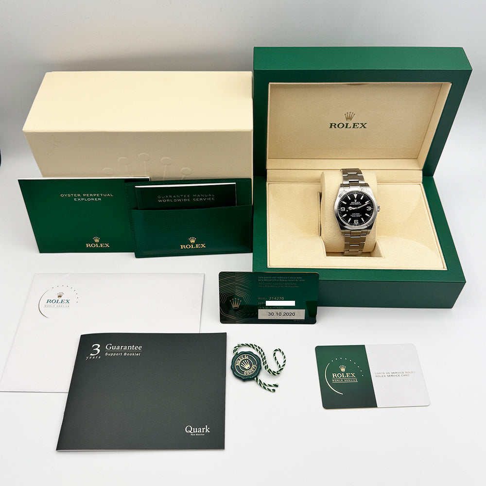 Rolex Explorer 39mm 214270 – Black Dial