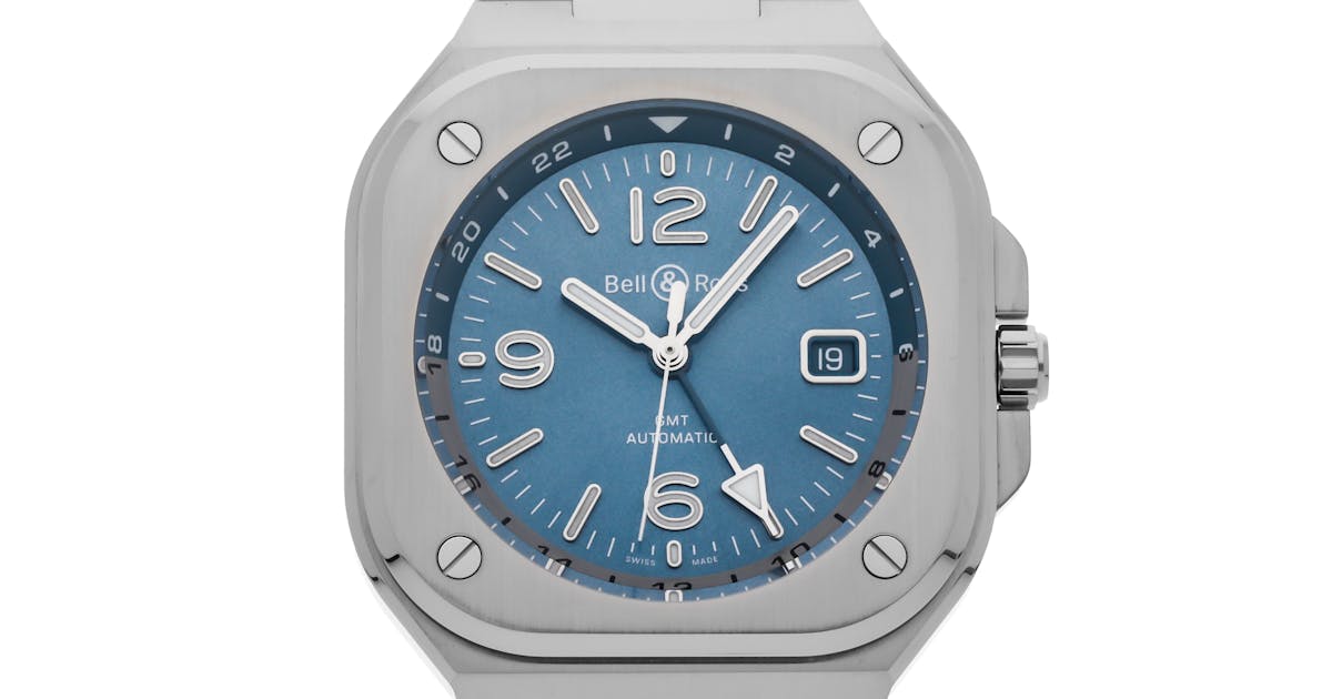 Bell & Ross BR 05 GMT Sky Blue BR05G-PB-ST/SST